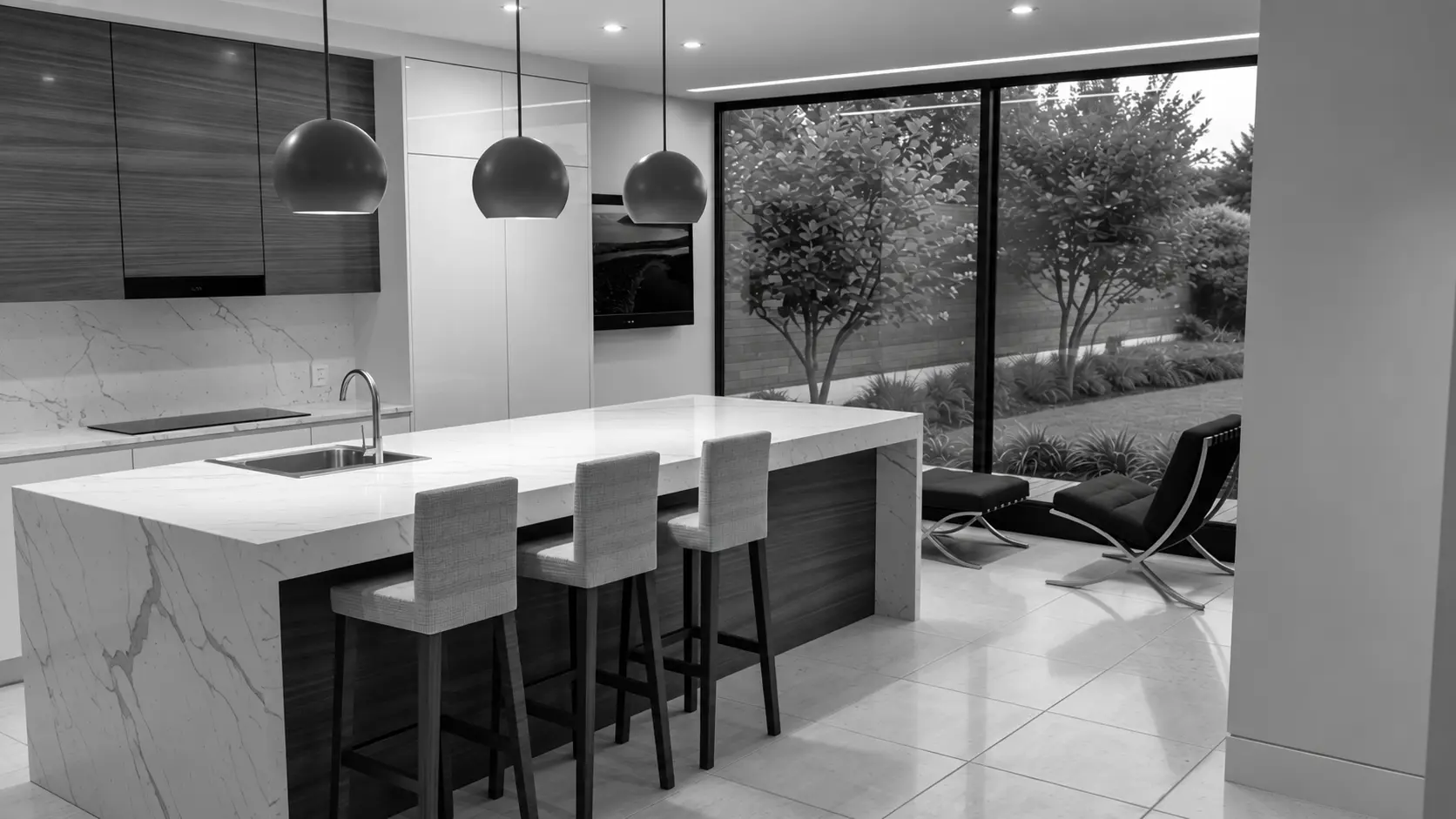 Park Road kitchen interior architectural visualisation